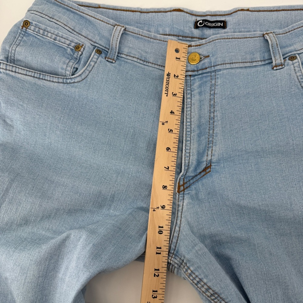 Origin Jeans Mens 40x29 (Tag 36x30) Light Blue Straight Leg Denim Made in USA - Picture 10 of 16